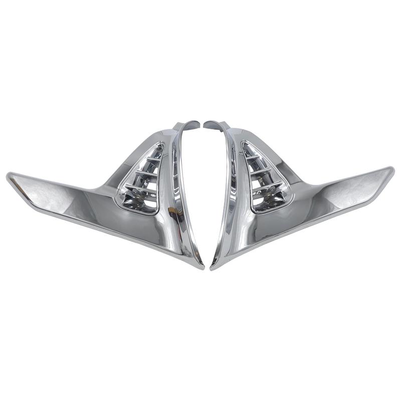 Хромированный треугольный козырек для Honda GoldWing GL 1800 GL1800 2001-2011 Хромированные левая и правая детали мотоцикла Модифицированные аксессуары