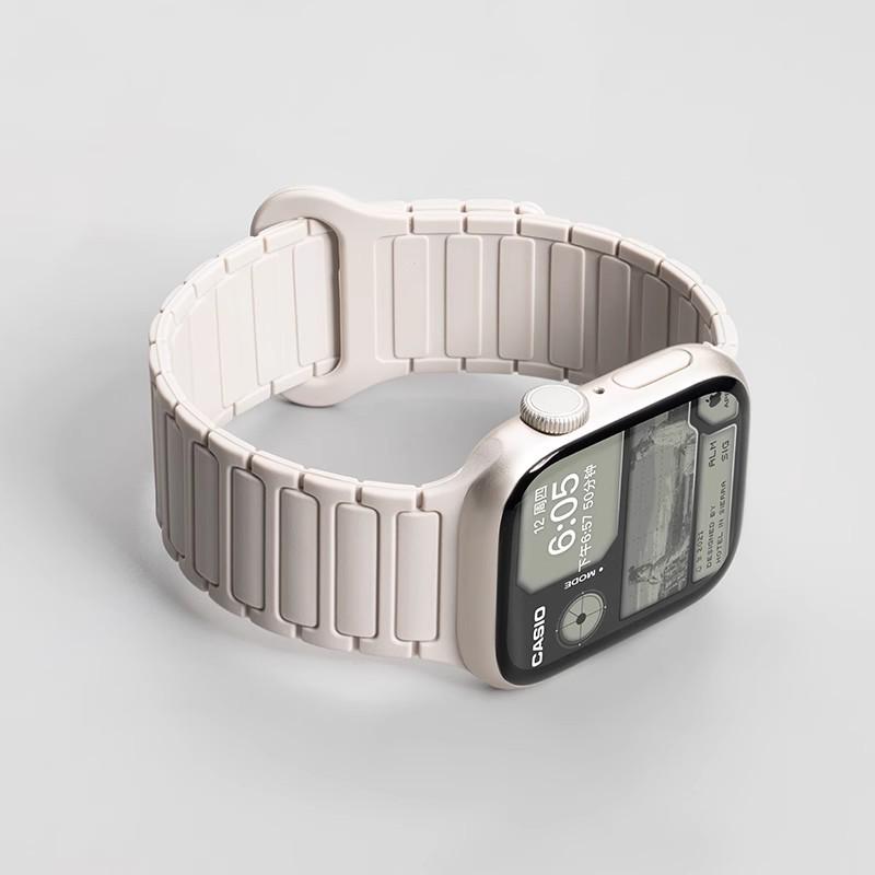 Силиконовый ремешок Jingyi для Apple Watch S7/S8/S9/S11 и iWatch10 с магнитной застежкой