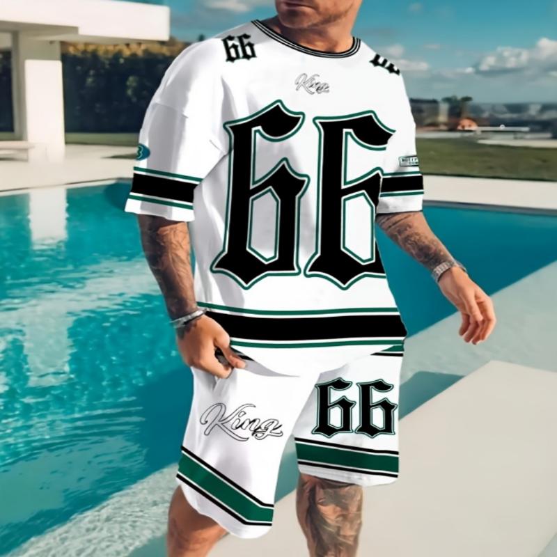 2025 летний новый мужской костюм повседневный круглый вырез с надписью Chicago 3D напечатанный узор полиэстеровый пуловер летний повседневный уличный мы