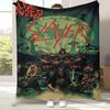 Классический знак хэви-метал рок-группы Slayer, фланелевое одеяло, ультрамягкий теплый плюшевый плед для дома, спальни, кровати, дивана, кемпинга, пикника