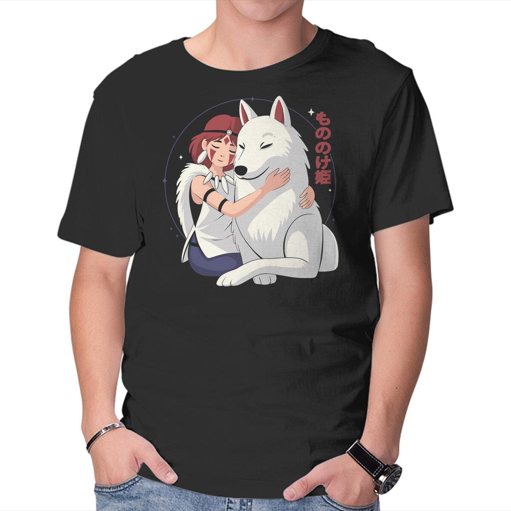 Unisex Crew Neck T-Shirt Princess Of The Wolves Graphic Short Sleeve Casual Tee