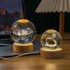 3D Лазерная гравировка Млечный Путь Луна Хрустальный шар Ночник