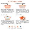 Le Creuset Cast Iron Enamel Cocotte Ronde Pot, 14 Cm, Orange, Gas, Induction, and Oven Compatible [Official Japanese Product]