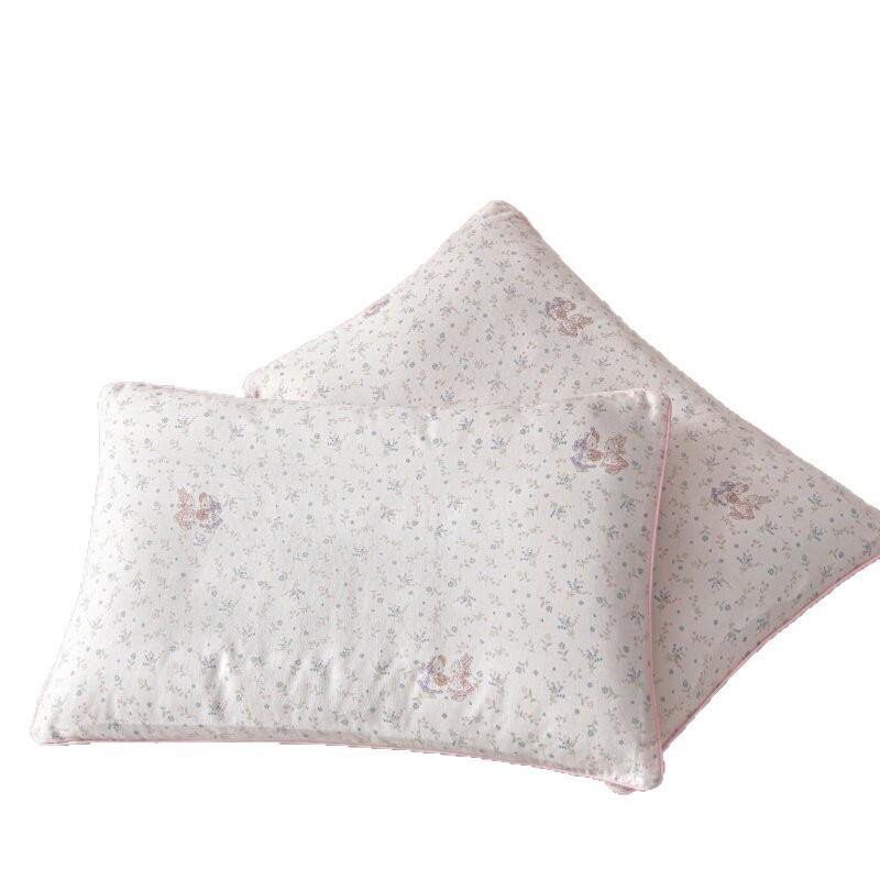 Soft Cotton Double Layer Gauze Pillowcase Kids Adults 30x50cm Animal Print Single Pack