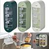 Настенная емкость для специй с 5 отделениями и ручками, набор контейнеров для сахара и соли, прозрачные контейнеры для приправ, кухонные принадлежности