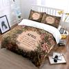 Floral Rabbit April Artwork Bedding Duvet Cover Set Duvet Cover Pillowcases  (1*Duvet Cover 2*Pillowcases, without duvet insert)