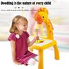 Kids Mini Led Projector Art Drawing Table Light Toy for Children Painting Board Small Desk Educational Learning Paint Tool Craft