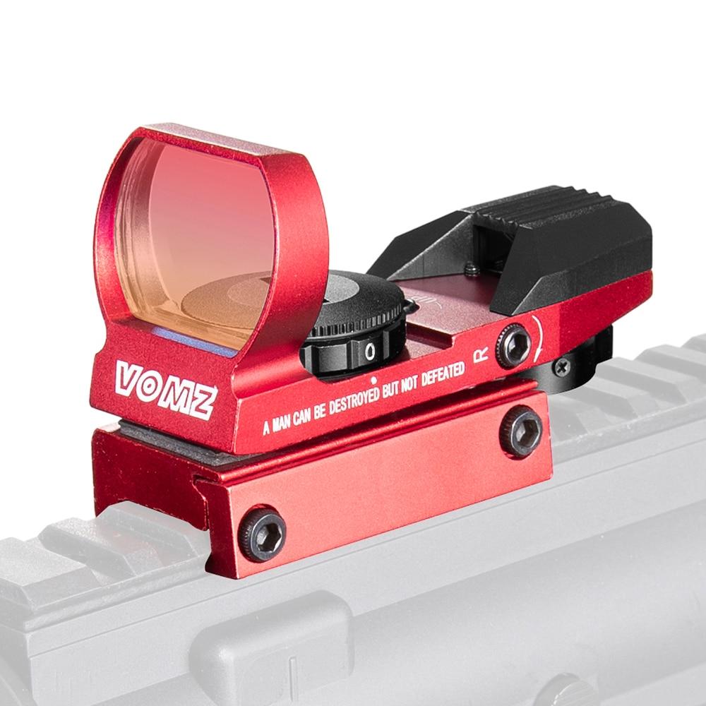 Hot 20mm Rail Riflescope Hunting Optics Holographic Red Dot Sight Reflex 4 Reticle Tactical Scope Collimator Sight Hunting