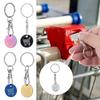 Metal Cart Key Key Chain Mini Trolley Keychain New Key Ring  Supermarket Use