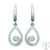 [L3733] - Silver Earrings 'Sissi' Silver White (rhodium-plated) - 35x10 Mm