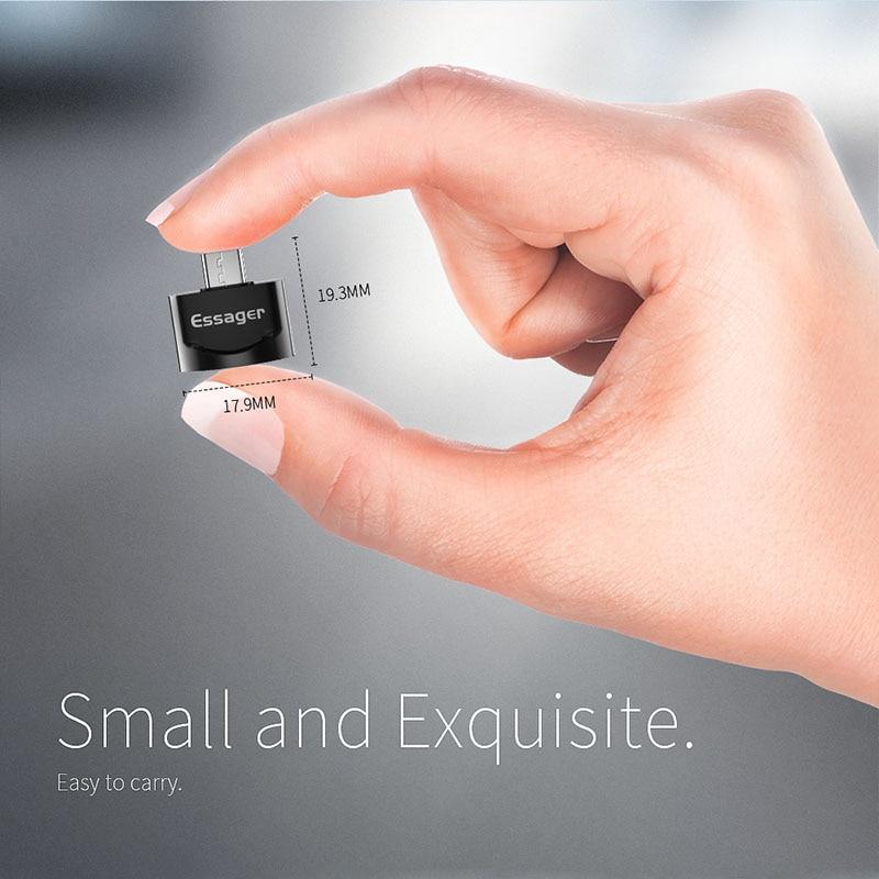 Essager OTG USB To Type C Adapter Micro USB Type-C Male To USB Female Converter For Macbook Samsung Xiaomi USB-C OTG Connector