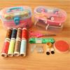 Sewing Kit Travel Thread Needle Scissor Home Box Set Measure Thimble Case