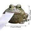 Уникальный Забавный Держатель для салфеток в виде жабы, Смола, 3D-модель, Держатель для туалетной бумаги, Украшения, Декоративная лягушка, Коробка для салфеток, Офисный стол