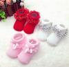 Baby Girls Lace Socks Soft Cotton Polka Dot Ptint Tutu Socks Infant Baby Ankle High Short Socks for 0-12 Months Girl