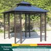 Aluminum Alloy Garden Gazebo: New Chinese Style Outdoor Courtyard Sunshade Pavilion