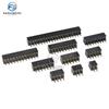 10pcs 2.54mm Double Row Straight Female 2-40P Pin Header Socket Connector 2x2/3/4/5/6/7/8/9/10/12/14/16/18/20/25/32/40Pin 2.54mm