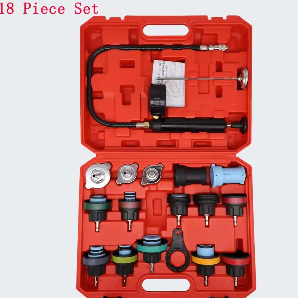 Инструмент для обнаружения утечек давления в автомобильном водяном баке Инструмент для вакуумной заправки антифризом/охлаждающей жидкостью Инструмент для изменения давления (14-18) задавать