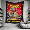 Werner Comic Wall Tapestry Aesthetic Wall Hanging Printed Fabric Blanket Decorative Tapestries for Bedroom Living Room Home Decor