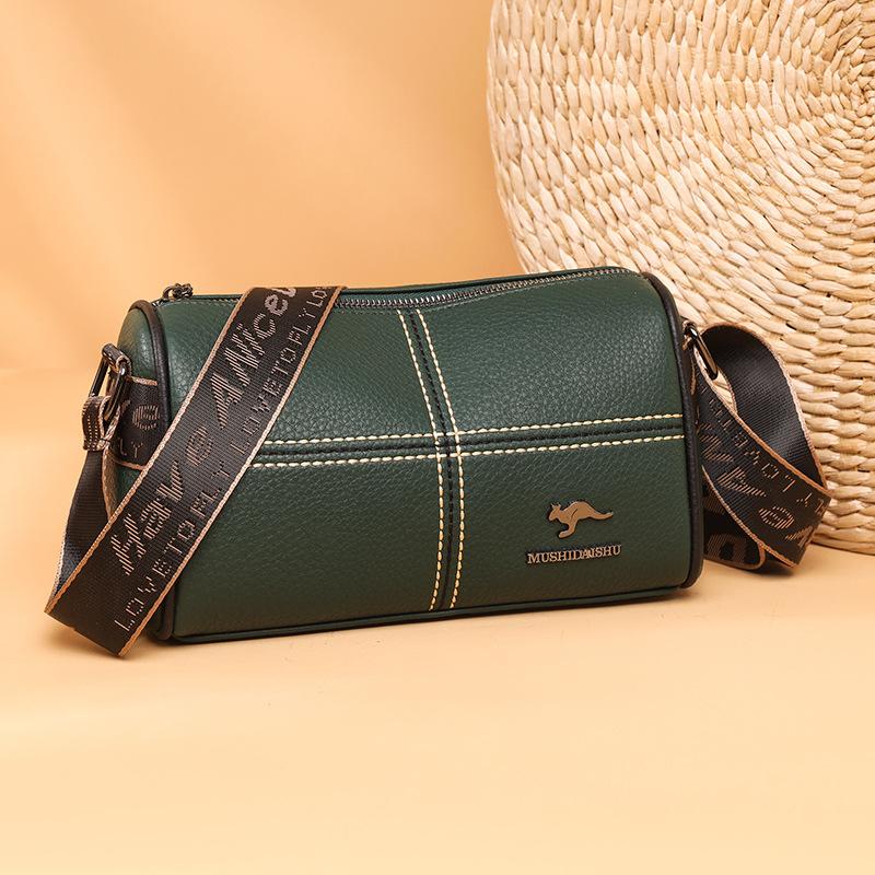 Мягкая полиуретановая сумка через плечо с дизайном в стиле колор-блок