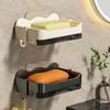 Soap Holder Without Drilling Bathroom Soap Dishes With Drain Water Wall Soap Dish Organizer Bathroom Accessories
