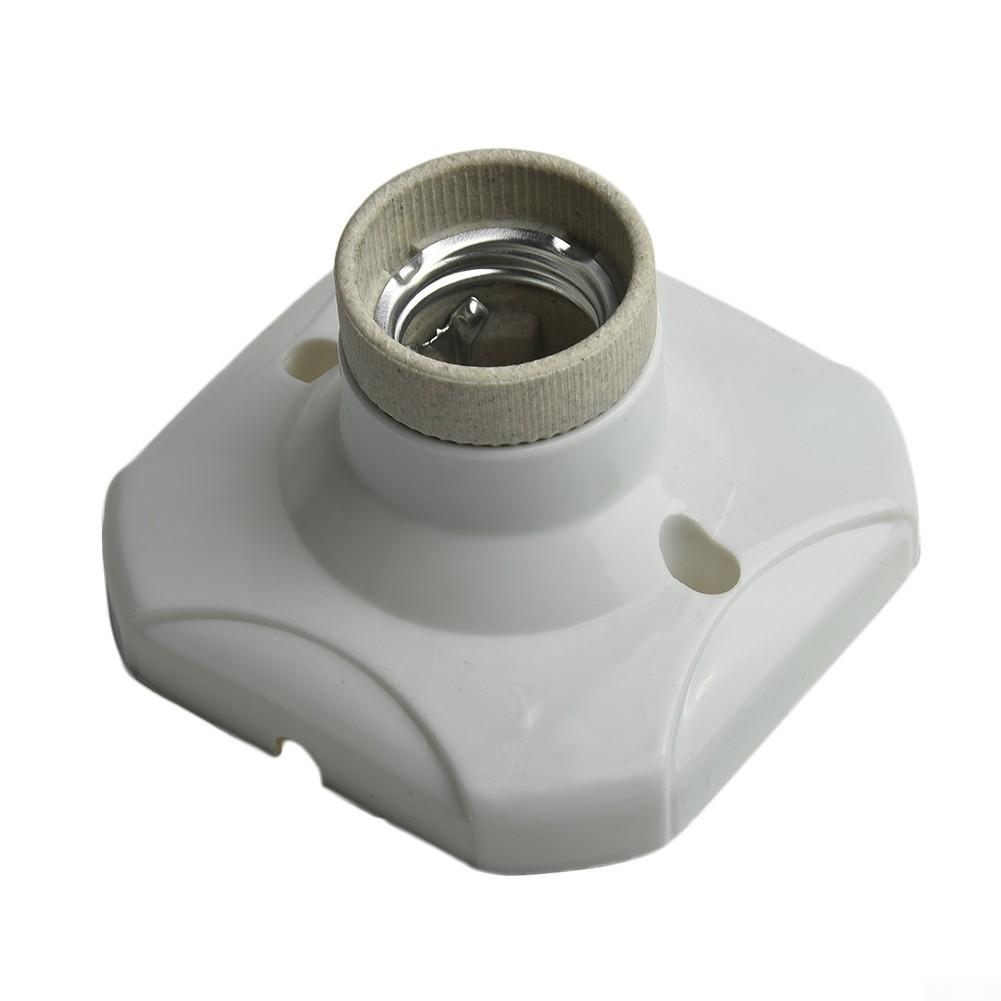 1шт глазурованный керамический винт угловой держатель лампы E27 фарфоровая тепловая лампа