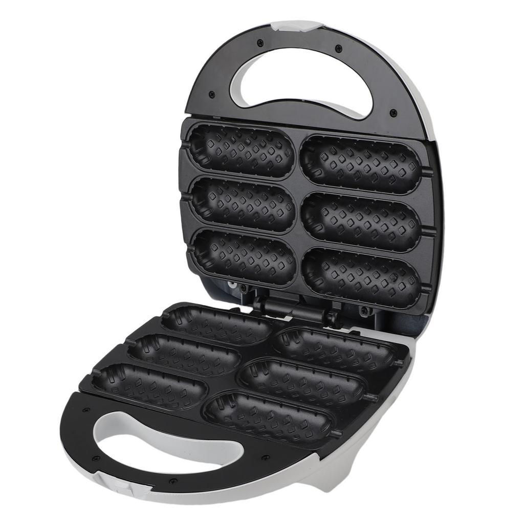 Машина для приготовления хот-догов с антипригарным покрытием для завтрака, гриль-печь, 750 Вт, машина для приготовления сосисок в булочках для дома