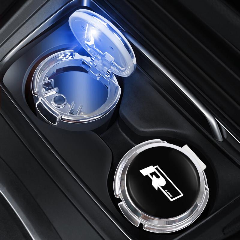T312026 Горячий Автомобильный Салонный Пепельница-Мусорное Ведро VOLKSWAGEN Портативный Контейнер Для Мусора Для VW RLine Golf Tiguan Jetta Transporter Passat P