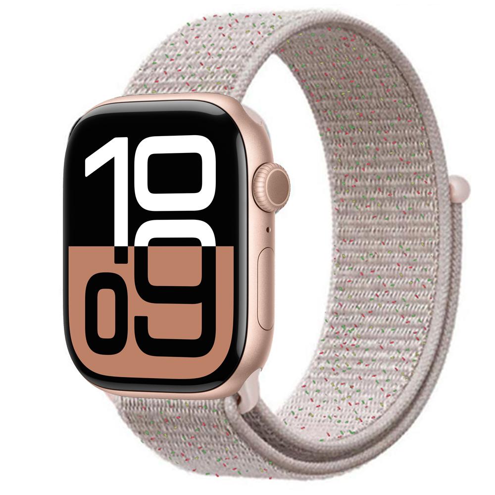 Нейлоновый ремешок-петля Для ремешков Apple Watch 46мм 44мм 40мм 41мм 45мм 42мм Оригинальный ремешок браслет iWatch Серии 11 10 SE 9 8 Ultra 3