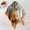 90cm Travel Sunscreen Versatile Large Square Scarf Shawl Headscarf Neck Protection Scarf Decoration For All Seasons