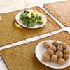 Rectangular Rattan Placemats Braided Wicker Woven Mat Seagrass Woven Placemats  Dining Table
