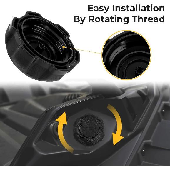 M MATI Fuel Cap Fuel Tank Cap Gas Cap for Can Am 2018-Up Maverick X3 Trail Sport Defender Commander Traxter 100 700 800 709000868