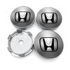4pcs 60mm Car Wheel Center Hub Center Cap Rim Hub Dustproof Cover Emblemem for Honda Civic Xrv Hrv Crv Brv City Accord Fit Pilot Odyssey Jazz Insight