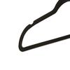 Amazon Basics 30-Piece Set of Non-Slip, Stiff, Velvet Hangers, Black