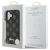 Etui do iPhone 16 Guess Peony Script MagSafe czarne