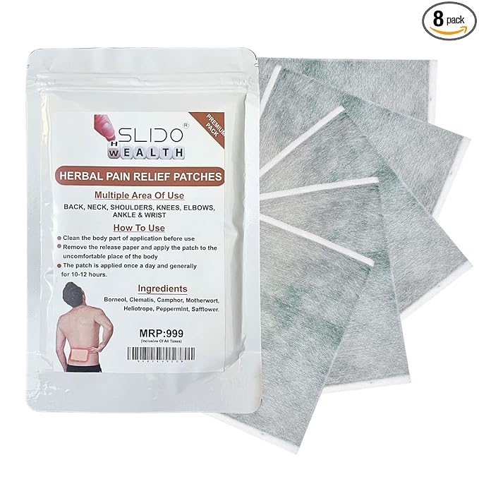 Травяной пластырь для снятия боли УПАКОВКА ИЗ 8 XL-ПЛАСТЫРЕЙ