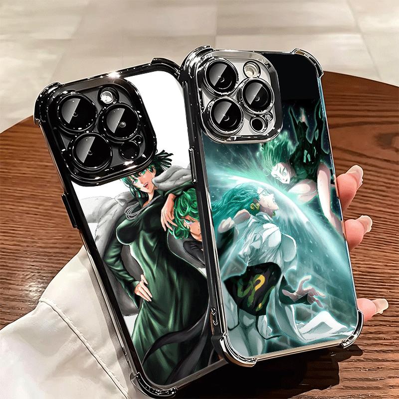 Мягкий чехол для телефона One P-Punch-Man Tatsumaki для iPhone 15 16 17 Air 14 Pro Max 16E Plus 13 12 Mini Покрытие Защита от падения Fundas