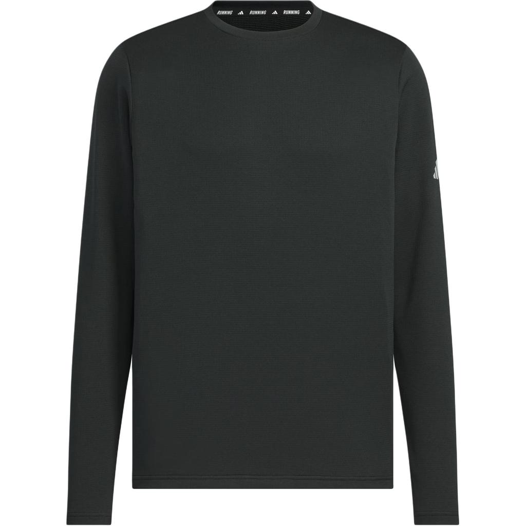 Adidas FW24 ESS RN T LS WR Solid Color Comfortable Running Long Sleeve T-Shirt Men Tops Black Deep-Silver-Gray JV6927