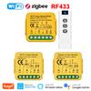Tuya Умный переключатель-контроллер для мотора штор ZigBee WiFi RF433 3 варианта Рольставни Жалюзи Голосовое управление для Alexa Google