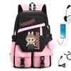 New POP MART Labubu School Bag USB Charging Student Junior High School Student Fashion Casual Backpack