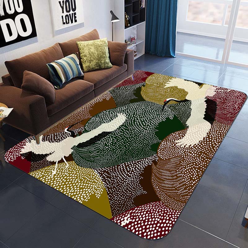 Коврики с 3D мультяшным рисунком дракона, психоделические драконы, Радужные ковры с мандалой, детский игровой коврик, нескользящий прямоугольный ковер