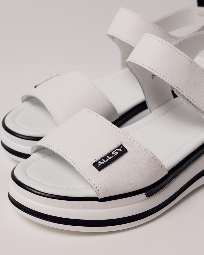 Босоножки на платформе Allsy 29701 36 белые кожа