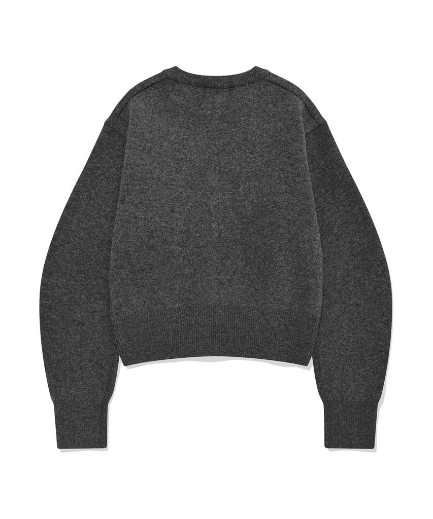 COVERNAT WOMAN Cooper Logo Knit Charcoal