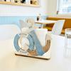1pc, Nautical Anchor-shaped Napkin Dispenser Box, Wooden Sailboat-style Tissue Holder, Coastal-style Decorative Napkin Holder