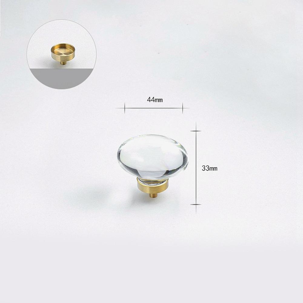 Золотисто-серые прозрачные хрустальные мебельные ручки Прочные Превосходный дизайн Хрустальные ручки Мебельная ручка для комода для кухни ванной