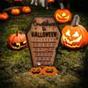 Halloween Countdown Calendar Wooden Sign for Decoration