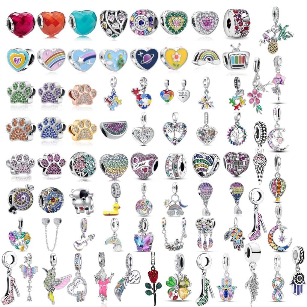 Новый Медный Ловец Снов с Лапой, Шарм-Роза, Пазл, Рука, Сердце, Подвеска-Шарм, Подходит для Оригинального Браслета, Ювелирное Изделие, Подарок, Дракон