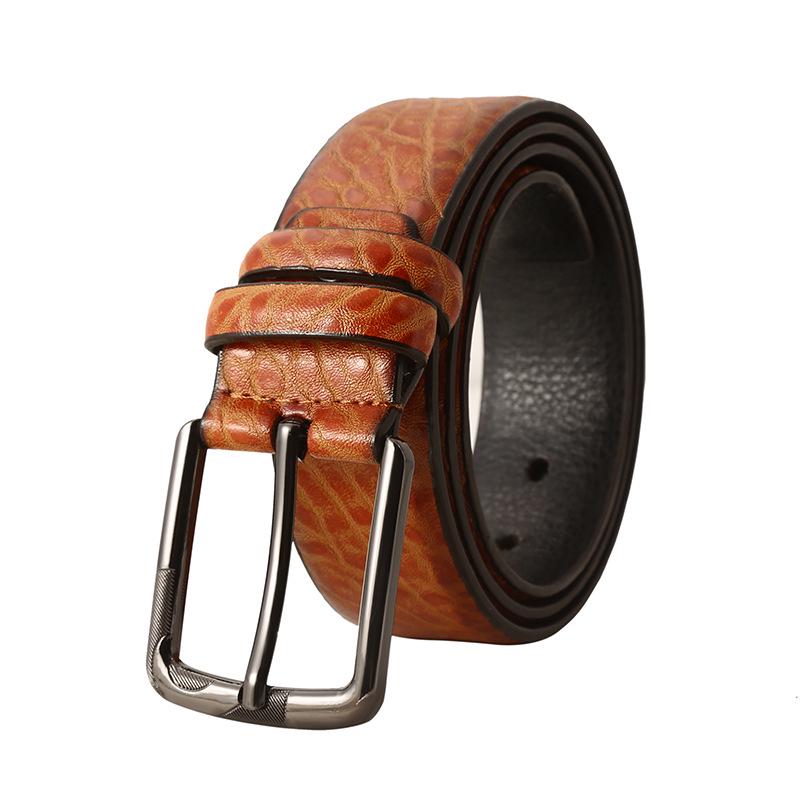 Men's 2022 Retro High-End Leather Pin Buckle Belt - Casual All-Match Waist Chain