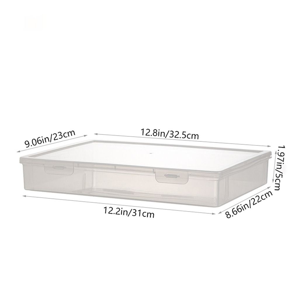 Paper Sorting Certificate Moisture-Proof Storage Box Desktop Organizer File Box Document Case