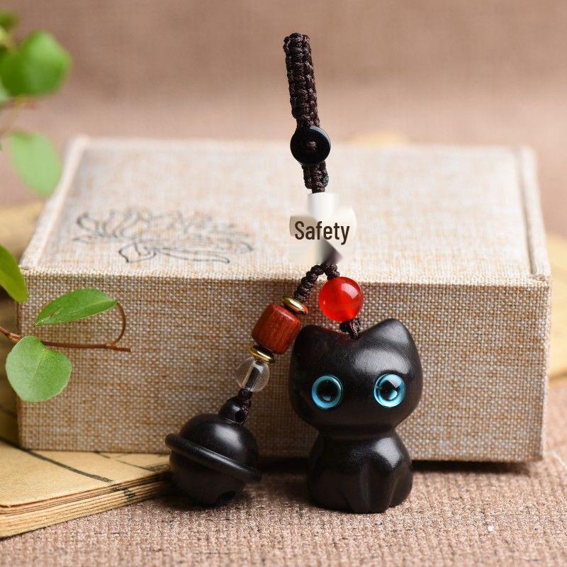 Брелок для ключей «Сандаловый кот»: Милый кулон-аксессуар для мужчин и женщин - Идеально подходит для ключей от машины, сумок или в качестве очаровательного ювелирного подарка