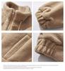 Men's Trendy Fleece Lambswool Stand Collar Jacket - Winter Plus Velvet, Thick Loose Fit, Casual Warm CottonOuterwear